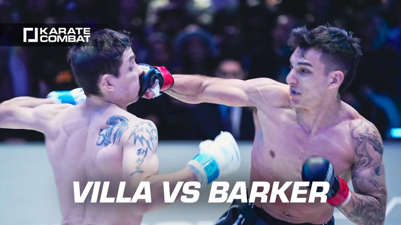DAMIAN VILLA vs JORDAN LEE BARKER | *Full Fight* | Karate Combat 43