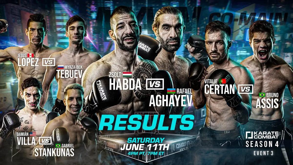 RESULTS for Karate Combat: Aghayev vs Habda