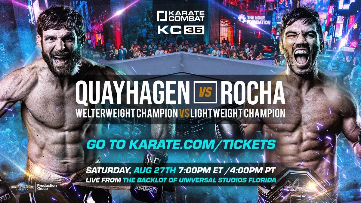 ANNOUNCEMENT: Quayhagen vs Rocha to Headline KC35 on August 27